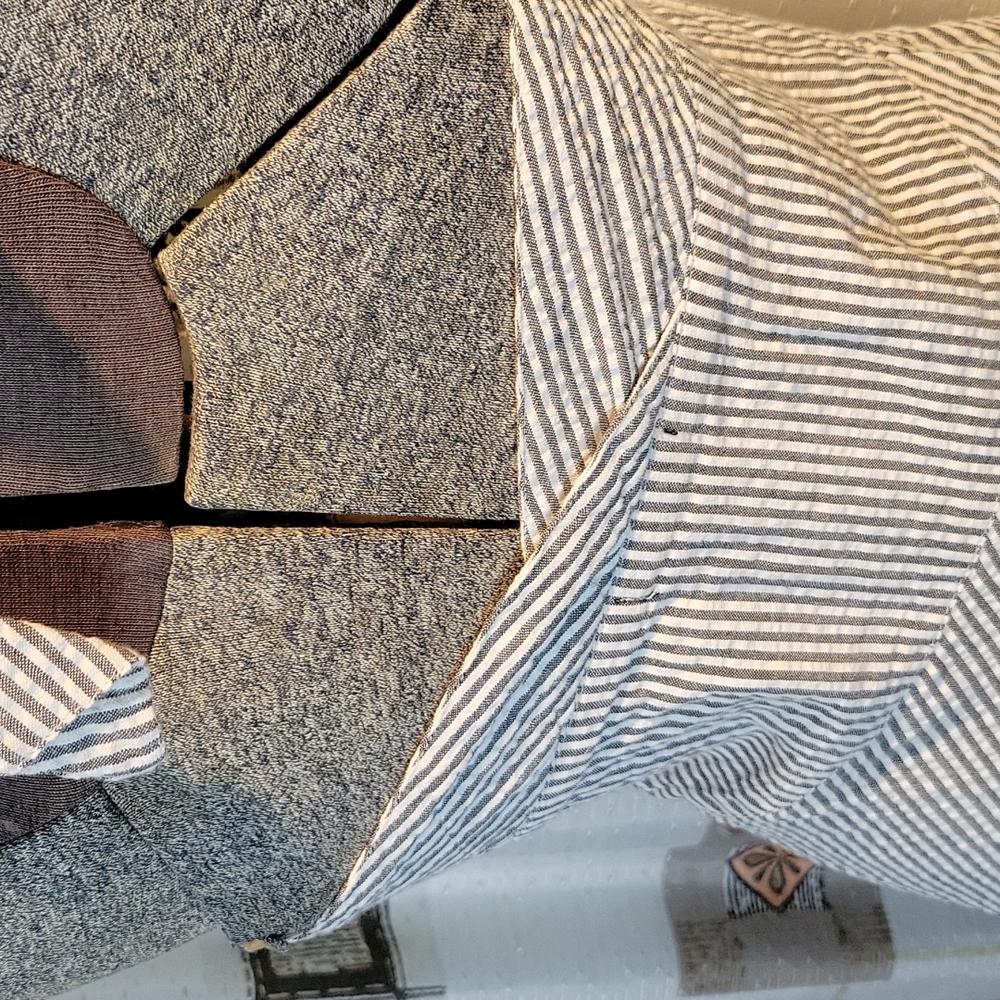 Retro Grey Seersucker Dress - Picture 6 of 11